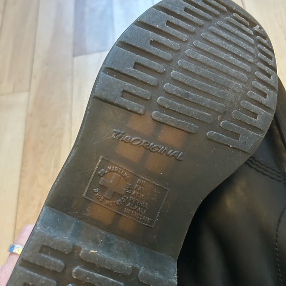 Dr. Martens 1460 Serena Women’s Faux Fur Lined Black Leather Boots - Picture 6 of 6